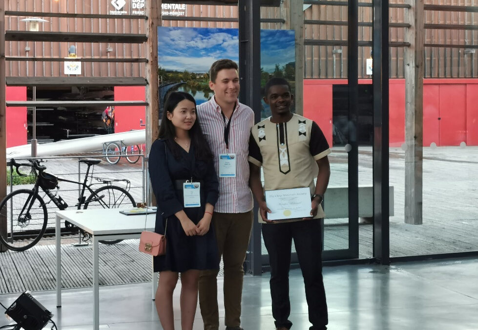 Young Scientist (Axe 1, IRCER) awarded at Euroclay2019 Conference