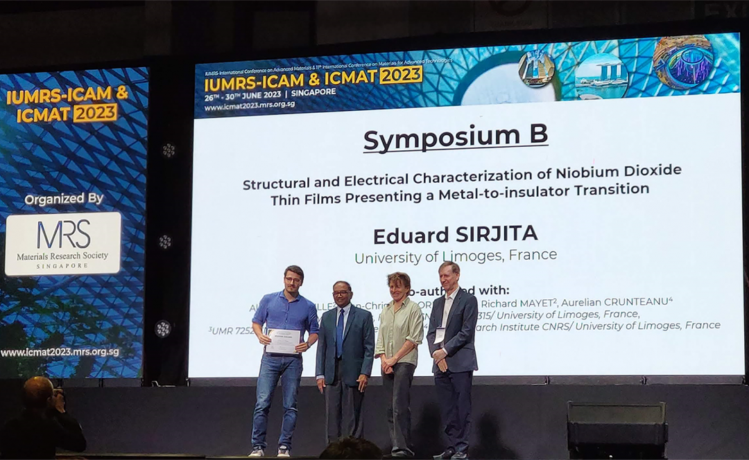 Eduard N. Sirjita remporte le prix du meilleur poster ICMAT23